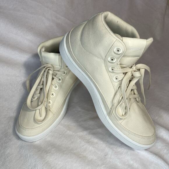 Allbirds Pacer Canvas Mid Top Retro Woman's Sneaker, Natural White, Size 9 EUC! - Picture 1 of 7